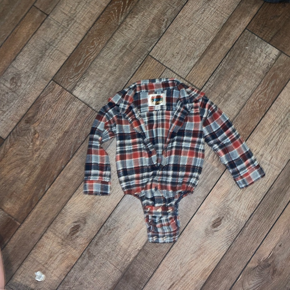 18 m. Bass Pro Shop Flannel Onesie